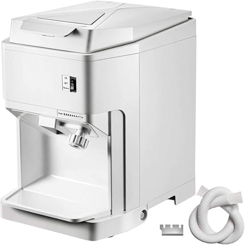 WOTZOV Macchina tritaghiaccio elettrica, Macchina per Ghiaccio tritato Commerciale da 200 kg/h, Macchina per Ghiaccio tritato con capacità di 2,3 l