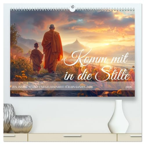 Komm mit in die Stille (hochwertiger Premium Wandkalender 2026 DIN A2 quer), Kunstdruck in Hochglanz: Zen, innere Stärke und Gelassenheit für ein ganzes Jahr (CALVENDO Menschen)