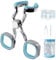 CURECURE Contact Lens Applicator Tool, Contact Lens Remover with Contact Lens Case, Sucker+Tweezer with Soft Tip, Easy to Apply and Remove, Blue
