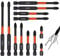 12-Piece Impact Driver Bits Set, Magnetic PH2 Screwdriver Bits with Black Oxide Coating for Impact Drivers & Drills