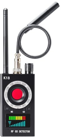 Hidden Camera Detector, GPS Tracker & Bug Detector, Portable RF Signal Scanner with Vibration Alarm, AI-Powered Anti-Spy Device for Travel, Hotel, Home, Office & Car Security