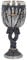 Nemesis Now B2947H7 Verre à épée 17,5 cm en résine avec insert en acier inoxydable Noir