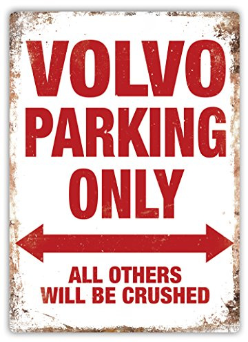 Volvo Parking – Metall-Wandschild mit inspirierender Aufschrift