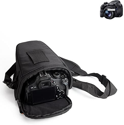K-S-Trade Camara Case For Sony Cyber-shot DSC-HX350 Compatible With Sony Cyber-shot DSC-HX350: SLR Should Bag Camerabag Colt Design Rainproof Anti-shock DSLR DSLM SLR, Bridge Etc., Black -