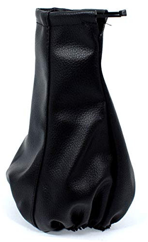 Universal PU Leder manuelle Schaltknauf-Schaltmanschette Staubschutz Schalthebelmanschette Abdeckung Schalthebelmanschette schwarz leuchtend rote Naht