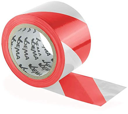 DEMA Absperrband 100m rot/weiß Flatterband Warnband Trassenband Signalband Sperrband