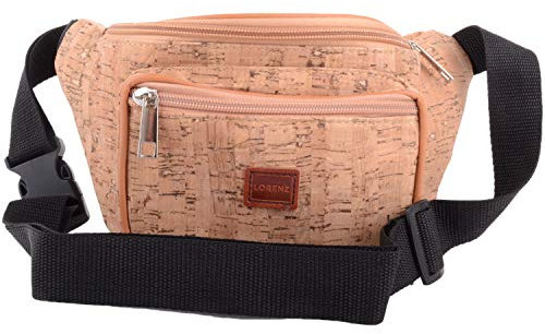 Sac banane en liège pour femme avec motif floral, Liège vieilli, Taille unique