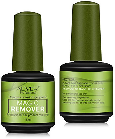 (2-pack) Nagellackentferner, Nail Gel Polish Remover für Quick & Easy Nail Polish Remove - Keine Folie, keine Verpackung, sicher und sanft entfernt, ohne Schäden zu verursachen (15ml per pack)
