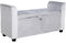Home Source Storage Ottoman Window Seat, Footstool Bench, Lift Up Lid Chest, Bedding Blanket Toy Box, 120cm, Engineered Wood, Grey Velvet