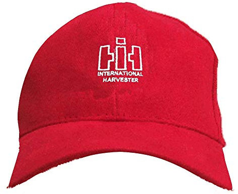 IHC Oldtimer Kappe International Harvester Baseball Cap Schirmmütze für Treckerfahrer | Rot | Einheitsgröße