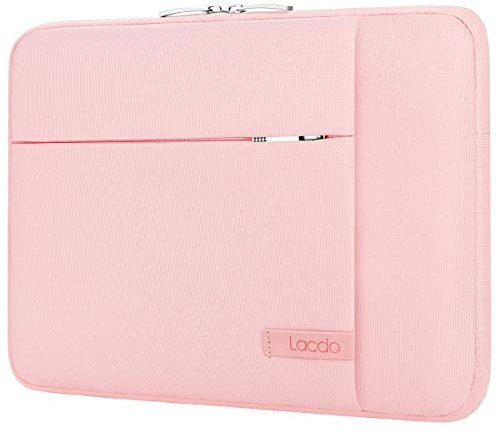 Lacdo 15.6 Pulgadas Funda Protectora para Portátiles para Lenovo IdeaPad/ThinkPad 15, HP Pavilion 15, ASUS TUF Gaming/ZenBook 15, Acer Aspire 5 3, Samsung DELL Chromebook Bolsa Funda Blanda, Durazno