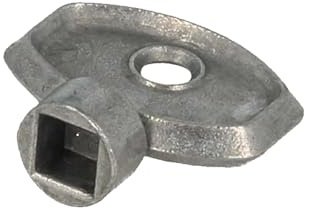 tecuro -988298- Metall-Heizkörper-Entlüftungsschlüssel, 4-Kant mit 5 mm, kurze Ausführung