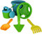 Best Sporting Sandspielzeug-Set I 4-teilig oder 6-teilig I Kinder Sandspielzeug Set in Meshbag I Für den Sandkasten, auf dem Spielplatz oder am Strand