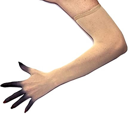 Unicorns Poop Glitter Nude Illusion Second Skin Sheer Nahtlose Stretch-Handschuhe mit elastischer Obernaht in Beige, Hellbraun, Braun; über Ellenbogen; Damen und Herren, Beige gefärbt, Einheitsgröße