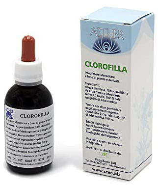 SCEN – Clorofilla Liquida Spagirica SENZA Alcol, Estratto Vegetale Puro, 50 ml – Naturale, Vegan, Made in Italy (1)