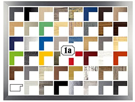 Puzzello Puzzlerahmen Bilderrahmen Posterrahmen 75x98 cm Alu gebürstet 98x75 cm mit klarem Kunstglas