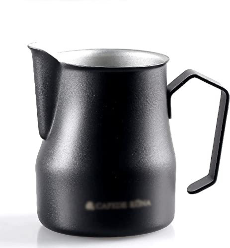 Cuenco de Salsa de bote de Salsa Barco de espresor de la espuma de la olla de la olla de acero inoxidable Espresso Pote de espresso Cazas de café Café café Leche Leche Pot de espuma 17.59oz verter cuc