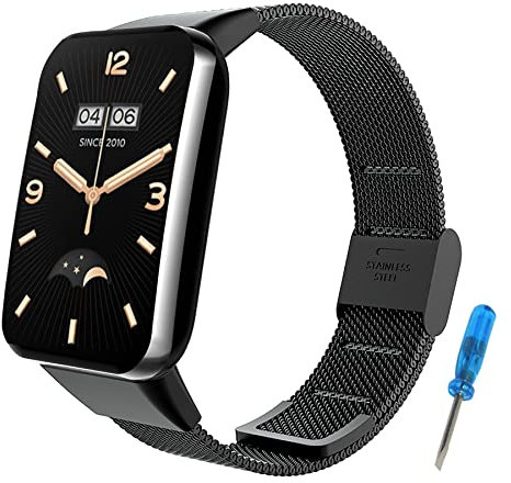 SenMore Armband Kompatibel mit Xiaomi Band 7 Pro Ersatzbänder Metall Edelstahlarmband für Xiaomi Mi Band 7PRO Smart Watch