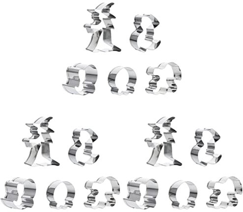 15 Stück mit Backformen, Party-Ausstechformen, Hut-Dekorationen, Familie, DIY, Fondant-Schädel, Zuhause for Formen, Fledermaus, Hallowee, Reunio, Ausstecher, Gebäck, sicher, Geisterformen, Zubehör, Kü