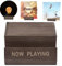 BAOK Supporto per CD | Now Playing Wood Tabletop CDs - Decorazione minimalista per la casa per la presentazione di dischi in vinile, album CD e album LP