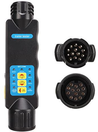 Prise de Remorque 12 V, Testeur 13 Broches Barre de Remorquage Prise de Lumière Test de Câblage de Remorquage de Voiture Outil de Diagnostic Détection de Défaut de Résistance pour