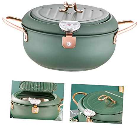 Homoyoyo 1pc Fry Pan mini cooking utensils food fryer deep fry pot japanese tempura frying pot kitchen stainless cookware Deep Fryers Frying Pan Stainless steel