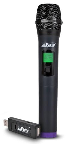 Sono Micro Main sans Fil avec écran Digital UHF Via USB - PA Sono DJ LED