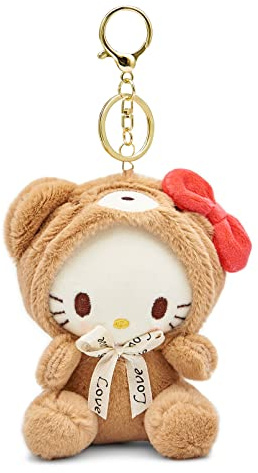 Sicpfuj Cute Plush Keychain for Women Girls, 5 Lovely Keychain Decorative Accessories, Purse Bag Backpack Charm