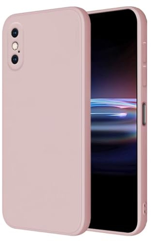 HONLEN Hülle für iPhone XS Max Schutzhülle Case, (6.5 Inches) Liquid TPU Silicone Handyhülle mit Fallschutz Silikon Cover Sandpulver