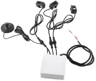 WiFi-Zangenmessgerät, 3-Phasen-Smart-Leistungsmesser, Energiemonitor 100 Bis 240 V mit 3 Stück 80 A-Sensor für Zuhause