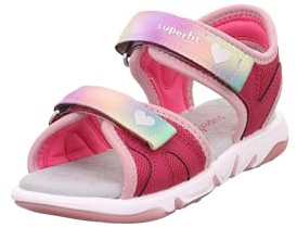 Superfit Mädchen Pebbles Sandale, Rot Rosa 5000, 32 EU Weit
