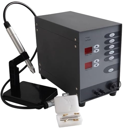 SACLMD Saldatrice per Gioielli,saldatrice Laser Portatile Portatile per Metallo,Kit saldatori permanenti per Gioielli Saldatura saldabile in Oro Massiccio,Alluminio,Titanio,110V