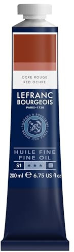 Lefranc Bourgeois Huile Fine Tube 200ml Ocre Rouge Transparente