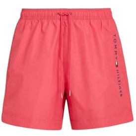 Tommy Hilfiger Short de Bain pour Homme avec Logo Original, Rose Laser, L