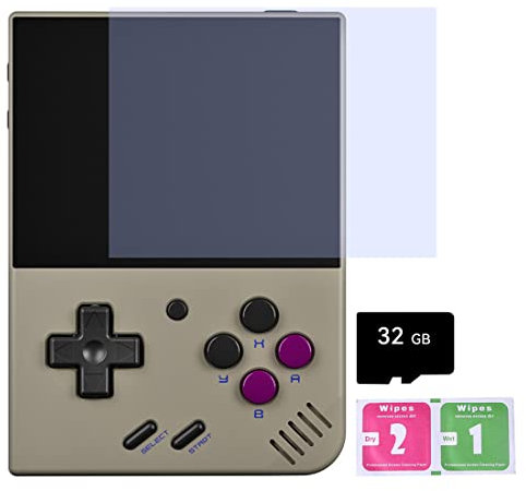 Miyoo Mini Plus Handheld Game Console with 5000 Classic Games, 3.5-Inch IPS Screen Open Source System Emulator Console Support Wi-Fi Battle Cortex-A7 Processor (32G)