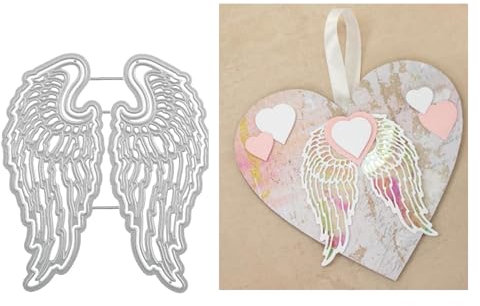 Engelsflügel-Stanzformen für Kartenherstellung, Metall-Stanzformen, Prägepapier-Stanzformen für Scrapbooking, Bastelarbeiten, Alben, Kartenherstellung