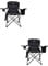 OLPRO Outdoor Leisure Products Henwick Heavy Duty Padded Folding Camping Chair for Adults, Ideal for Camping, Garden, and Picnic. cooler bag, wine glass holder and cup holder. Set of 2