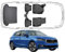 Trimak Passgenau 3D Fussmatten & Kofferraumwanne Auto Set Kompatibel mit Skoda Fabia 4.Gen ab 2021 Auto Allwetter Zubehör Gummimatten Kofferraumwanne Autos TPE Allwetter Geruchlos rutschfest
