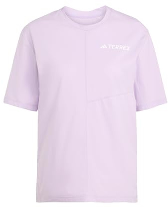 adidas Women's Terrex Multi Climacool T-Shirt, Powder Plum, XS