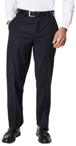 Burton Mens Tailored Tuxedo Trousers (34S) (Black)