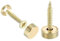 Generic 8Pcs Brass Decorative Mirror Screws with Caps, Gold, 12 mm, 4 mm x 23 mm
