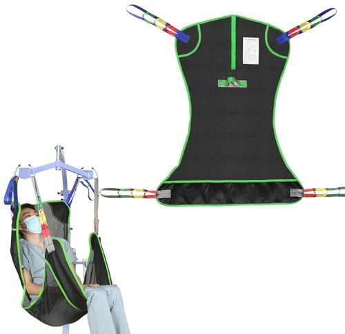EZ Assistive Full Body Patient Lift Sling features a four points mesh sling for patient transfers and supports up to 500lbs (230kgs). (groß)