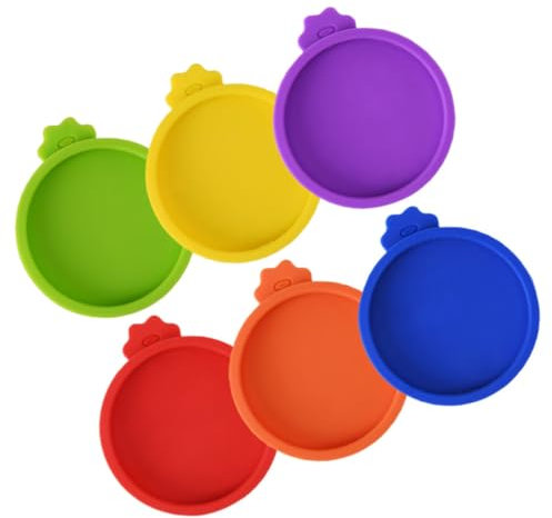 BESTOYARD Silicone Jar Lids Cat Food Can Covers Multi-use Lids for Mixing Bowls Milk Bottles