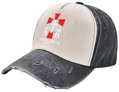 Baseball Cap Knights Templar 1119 Crusader Deus Golf Caps Mode Baseballmütze Unisex Baseballkappe Für Reisen Außenbereich Running