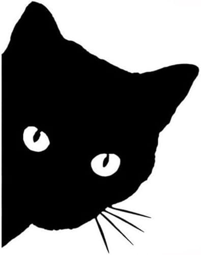 Peeking Cat Head Sticker Vinyl Car Truck Decal
