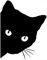 Peeking Cat Head Sticker Vinyl Car Truck Decal