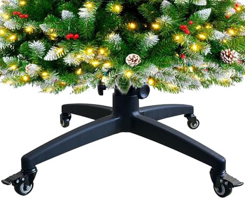 WEIMELL Soporte artificial para árbol de Navidad, soporte para árbol de Navidad artificial, soporte para árbol de Navidad de hasta 7.5 pies, base para poste de árbol de 1 a 2.56 pulgadas