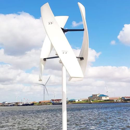 LSBHPPD Generador Turbina Eólica 5000w/9000w Portátil Vertical Helicoidal Energía Eólica Energía Libre Kit Molino De Viento con Controlador De Carga para El Hogar,RV,Barco Camping,5000W-12V