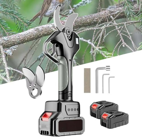 YXYLJOZ Tronçonneuse électrique portative sans Fil, scie à Main, sécateur, tronçonneuse pour Branches d'arbres, Cour, Maison et Jardin
