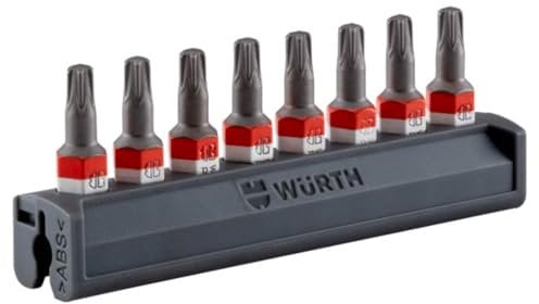 Würth 1/4 Zoll Bit Satz 8 Teile - 8x RW20 Bitriegel Set für ASSY Schrauben 0614400013